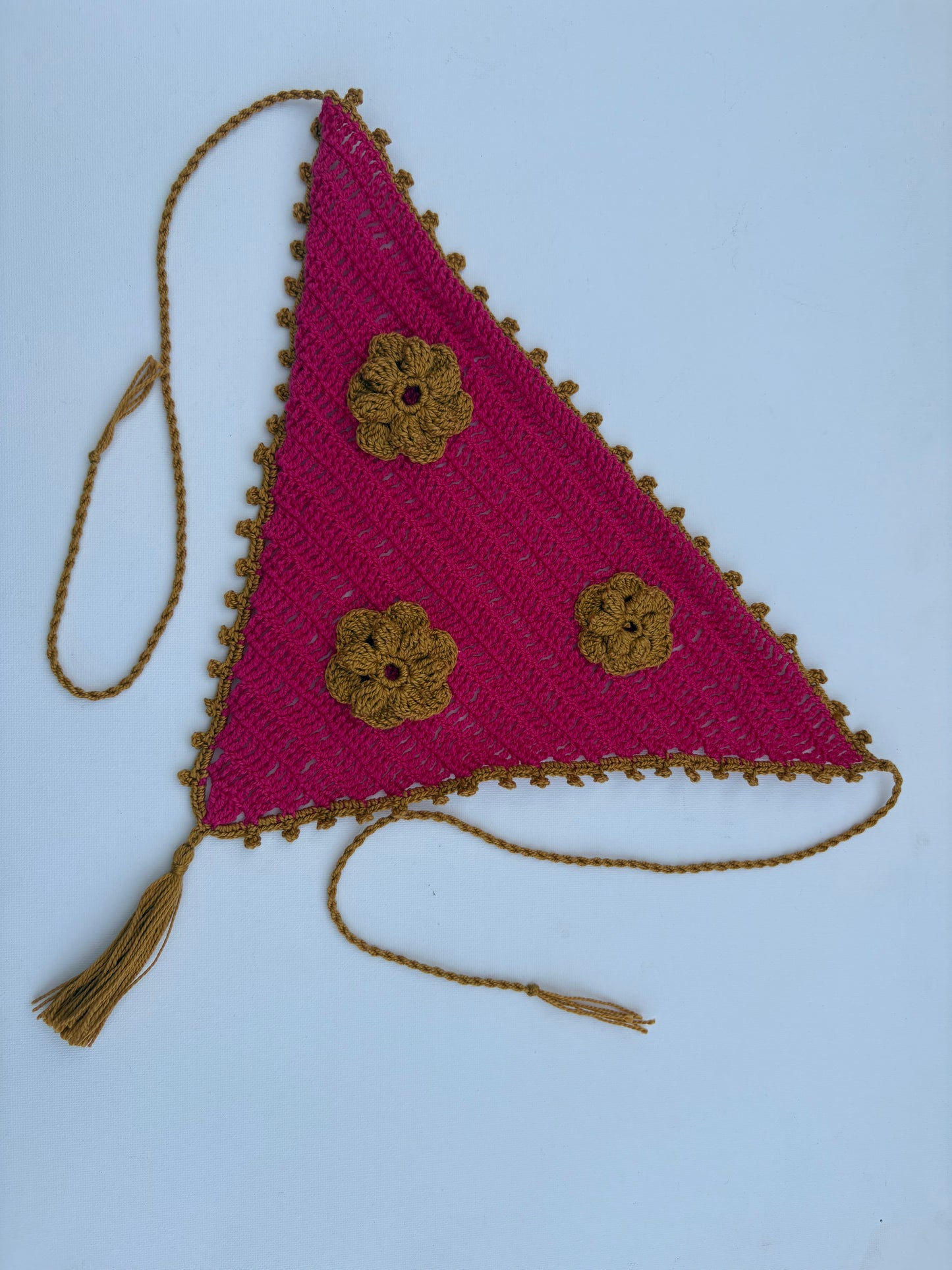 Bandana de Crochet Fior-Pom