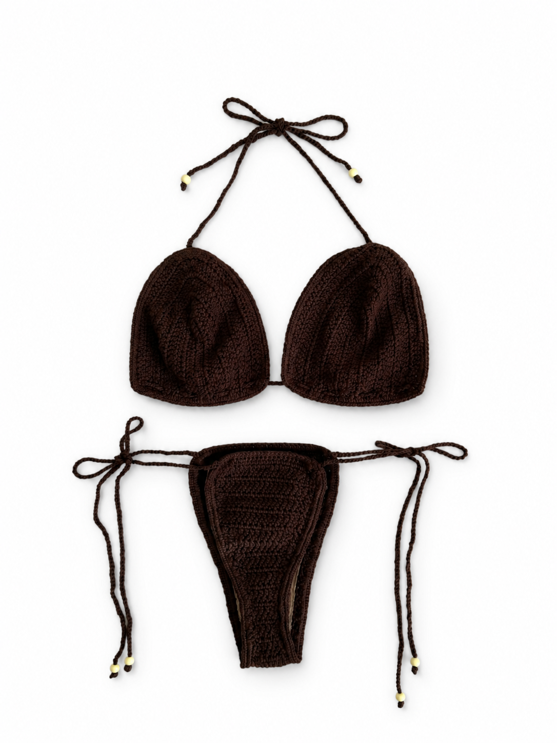 Bikini Crochet Marrón