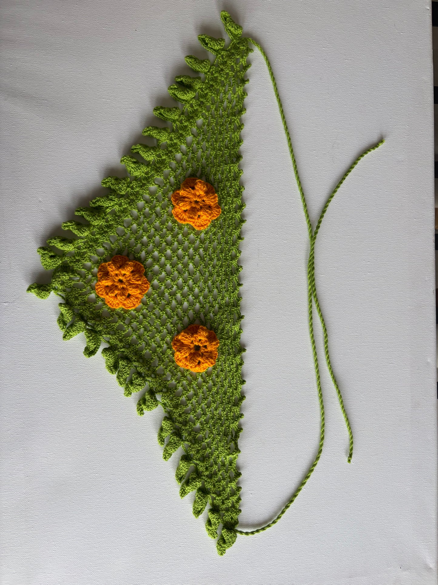 Bandana de Crochet Fior-Pom