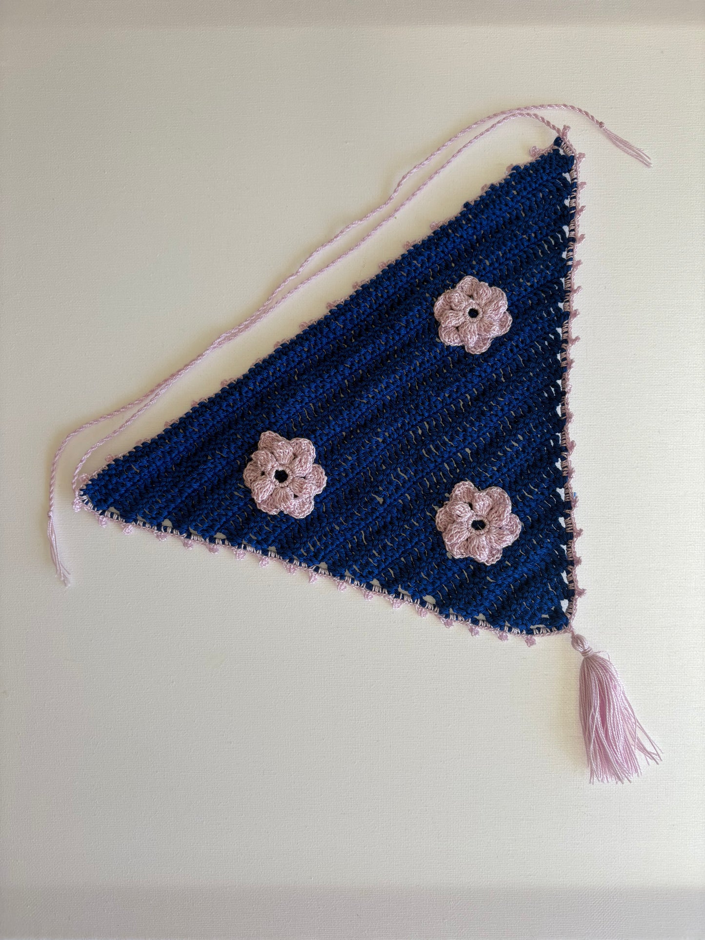 Bandana de Crochet Fior-Pom