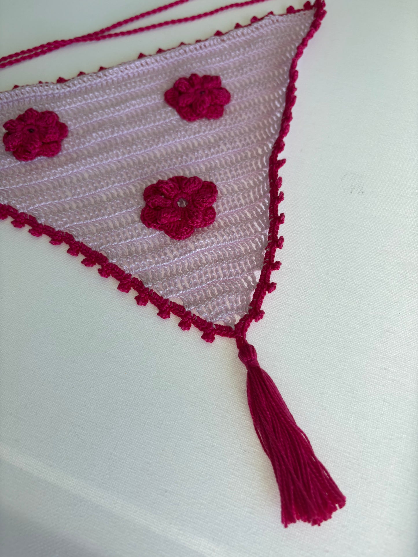 Bandana de Crochet Fior-Pom
