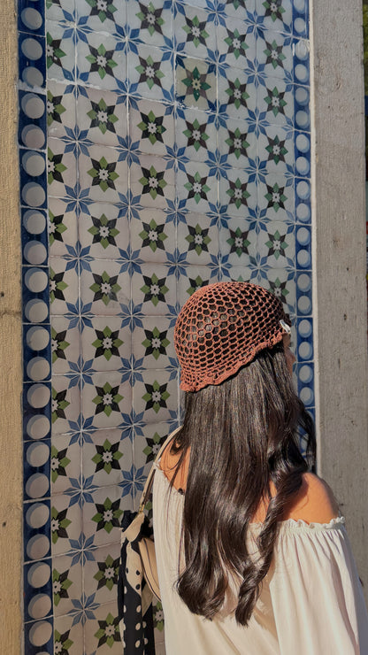 Knit Hat Marrón